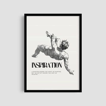 Постер "Inspiration Statue" art002_inspiration_statue_white_antiblik_a1 фото