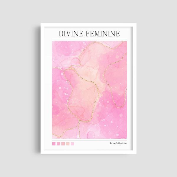 Постер "Divine Feminine" aur006_divine_feminine_white_antiblik_a1 фото