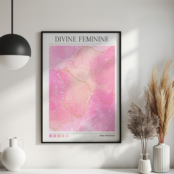Постер "Divine Feminine" aur006_divine_feminine_white_antiblik_a1 фото