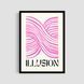 Постер "Pink Illusion" gmtr044_pink_illusion_white_antiblik_a1 фото