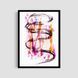 Постер "Violet Swirl" abs005_violet_swirl_white_antiblik_a1 фото
