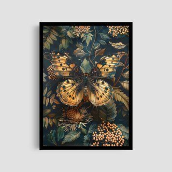 Постер "Yellow Butterfly" wms032_yellow_butterfly_white_antiblik_a1 фото
