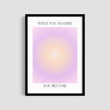 Постер "You Become" aur014_you_become_white_antiblik_a1 фото