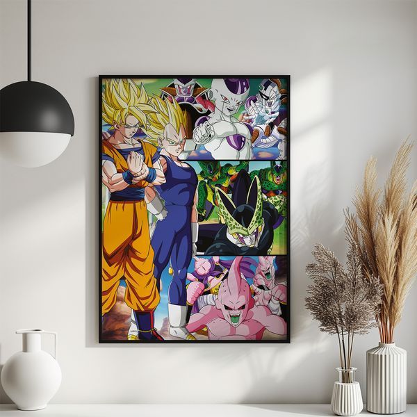 Постер "Dragon Ball Z Villains" ame036_Dragon_Ball_Z_Villains_white_antiblik_a1 фото