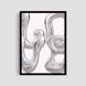 Постер "Silver Abstract" txr005_silver_abstract_white_antiblik_a1 фото