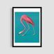 Постер "Elegant Flamingo" anm004_elegant_flamingo_white_antiblik_a1 фото