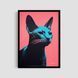 Постер "Abstract Cat" anm008_abstract_cat_white_antiblik_a1 фото