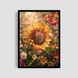 Постер "Colorful Sunflower" wms047_colorful_sunflower_white_antiblik_a1 фото