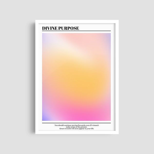 Постер "Divine Purpose" aur057_divine purpose_white_antiblik_a1 фото