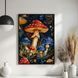 Постер "Space Mushroom" wms051_space_mushroom_white_antiblik_a1 фото 2