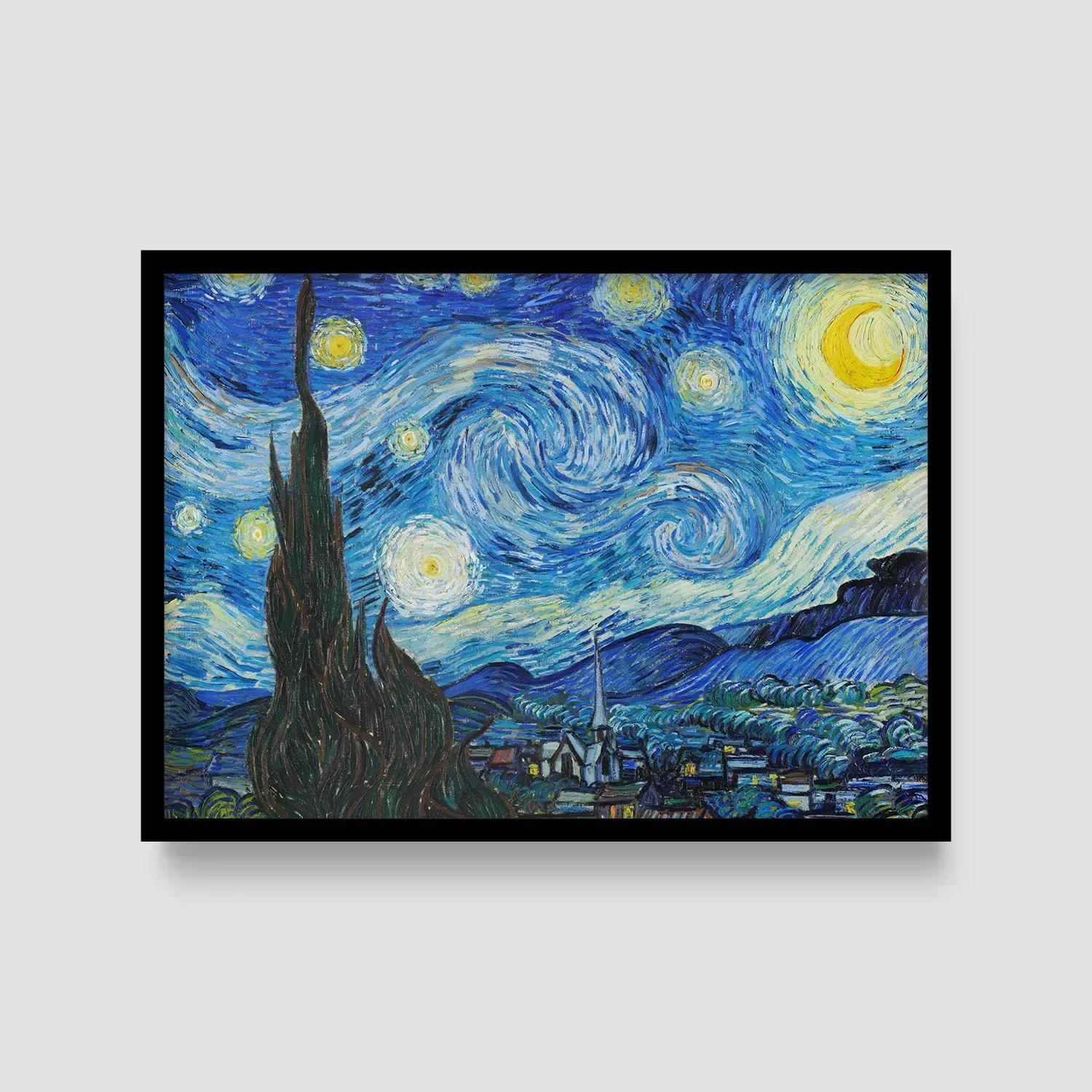 Постер в черной рамке "Starry Night"
