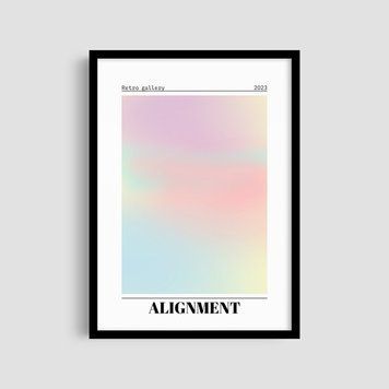 Постер "Alignment" aur028_alignment_white_antiblik_a1 фото
