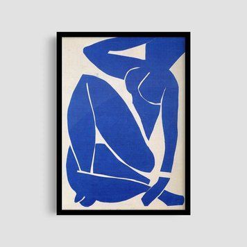 Постер "Blue Nude 1" art010_blue_nude1_white_antiblik_a1 фото