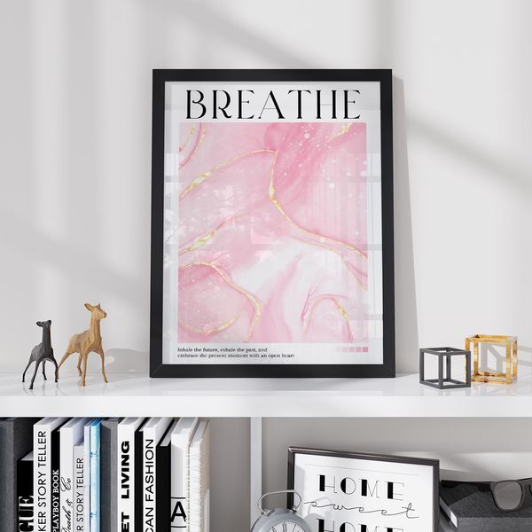 Постер "Breathe" aur018_breathe_white_antiblik_a1 фото