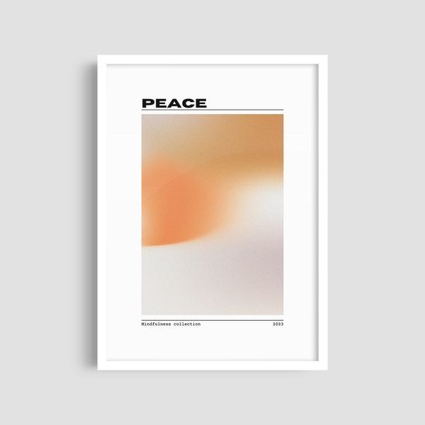 Постер "Peace 2" aur038_peace2_white_antiblik_a1 фото