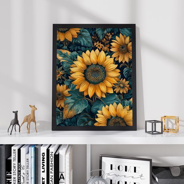Постер "Sunflowers" wms035_sunflowers_white_antiblik_a1 фото
