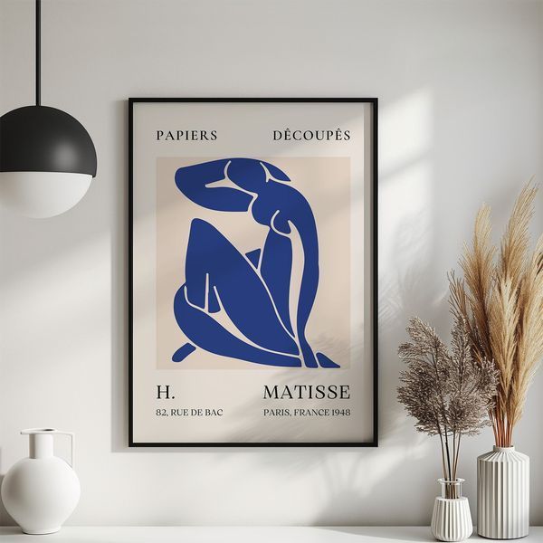 Постер "Blue Silhouette" hms047_blue_silhouette_white_antiblik_a1 фото