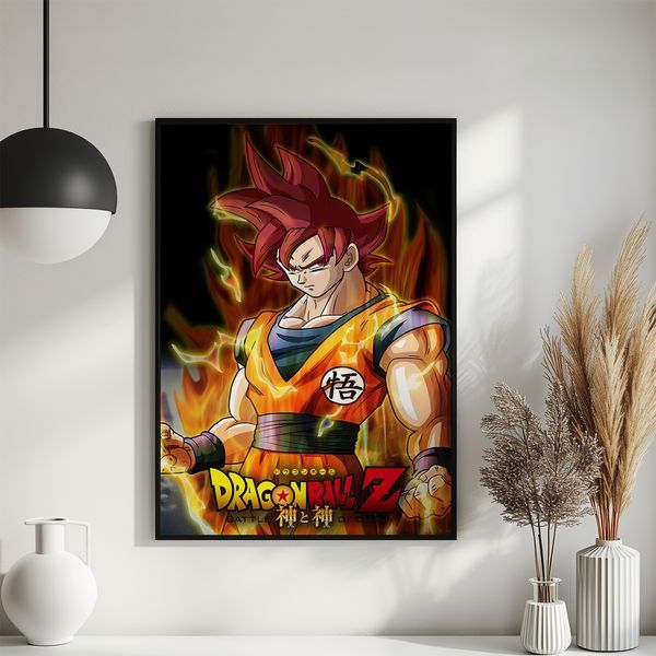 Постер "Dragon Ball Super Goku" ame024_Dragon_Ball_Super_Goku_white_antiblik_a1 фото