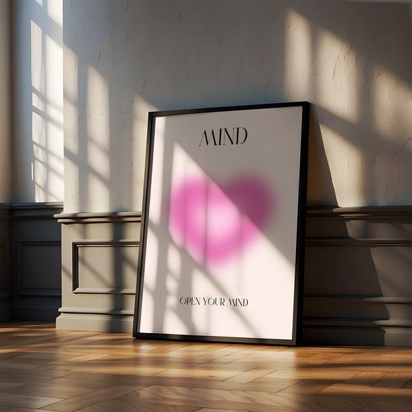 Постер "Open Your Mind" aur043_open_your_mind_white_antiblik_a1 фото