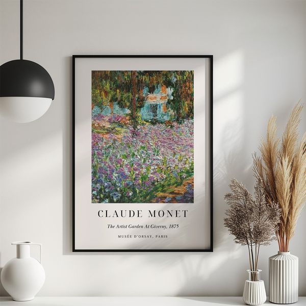 Постер "Garden Giverny" cdm022_garden_giverny_white_antiblik_a1 фото