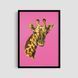 Постер "Pink Giraffe" anm010_pink_giraffe_white_antiblik_a1 фото
