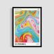 Постер "Rainbow Swirl" txr009_rainbow_swirl_white_antiblik_a1 фото