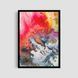 Постер "Red Yellow Explosion" txr006_red_yellow_explosion_white_antiblik_a1 фото