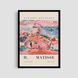 Постер "Pink Village" hms019_pink_village_white_antiblik_a1 фото