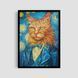 Постер "Van Gogh Cat" anm014_van_gogh_cat_white_antiblik_a1 фото