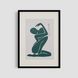 Постер "Green Silhouette" hms065_green_silhouette_white_antiblik_a1 фото