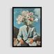 Постер "Man with Flowers" art034_man_with_flowers_white_antiblik_a1 фото
