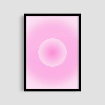 Постер "Pink Circle" aur025_pink_circle_white_antiblik_a1 фото
