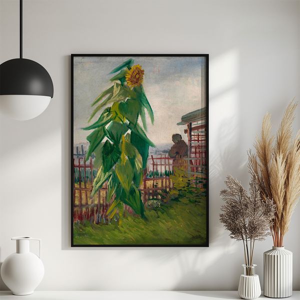 Постер "Allotment With Sunflower" vgh037_allotment_with_sunflower_white_antiblik_a1 фото