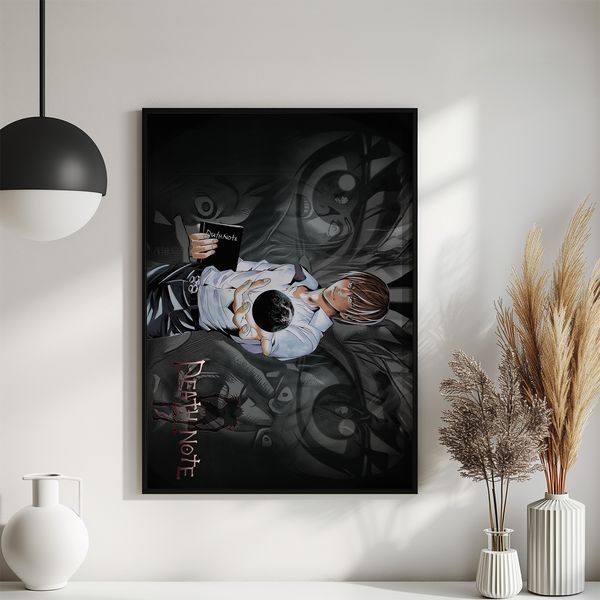 Постер "Death Note Light Yagami" ame027_Death_Note_Light_Yagami_white_antiblik_a1 фото