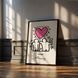 Постер "Heart Embrace" khg005_heart_embrace_white_antiblik_a1 фото 4