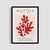 Постер "Red Foliage" hms049_red_foliage_white_antiblik_a1 фото