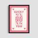 Постер "Lucky You" abs027_lucky_you_white_antiblik_a1 фото
