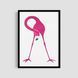 Постер "Modern Flamingo" anm007_modern_flamingo_white_antiblik_a1 фото